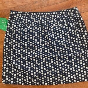 Liz Claiborne Womens Golf Skort Size 14 Pockets Navy w Golf Balls NWT NEW
